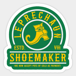 Leprechaun Shoemaker Sticker